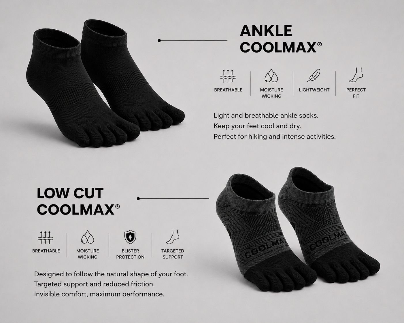 COOLMAX® Hiking Expert Pack – 2 Pairs